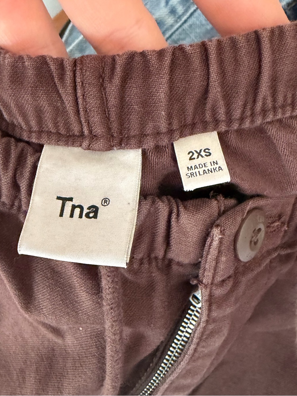 Aritzia TNA Cache Cargo Relaxed Cargo Pants in Brown - Size 2XS - Picture 6 of 6